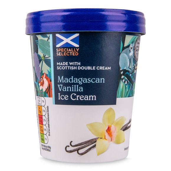 Specially Selected Deliciously Creamy Madagascan Vanilla Ice Cream 500ml